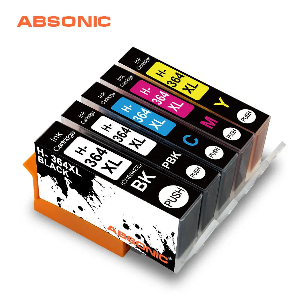 Absonic 364XL чернильный картридж HP 364 XL для Photosmart 5510 5515 6510 B010a B109a B209a Deskjet 3070A картриджи