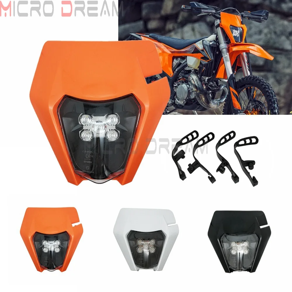 

E8 5*LED Headlight Kit HI/LO DRL Headlamp For EXC TPI FC250 TE125 TX300 FX450 MXF 250RX/RXI Enduro Motocross 250cc