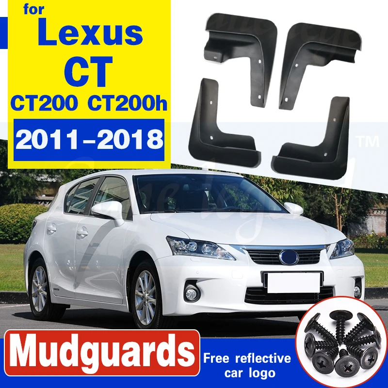 

Mud Flaps For Lexus CT 200 CT 200h 2011-2018 Mudflaps Splash Guards Front Rear Mud Flap Mudguards Fender CT200h 2012 2013 2014
