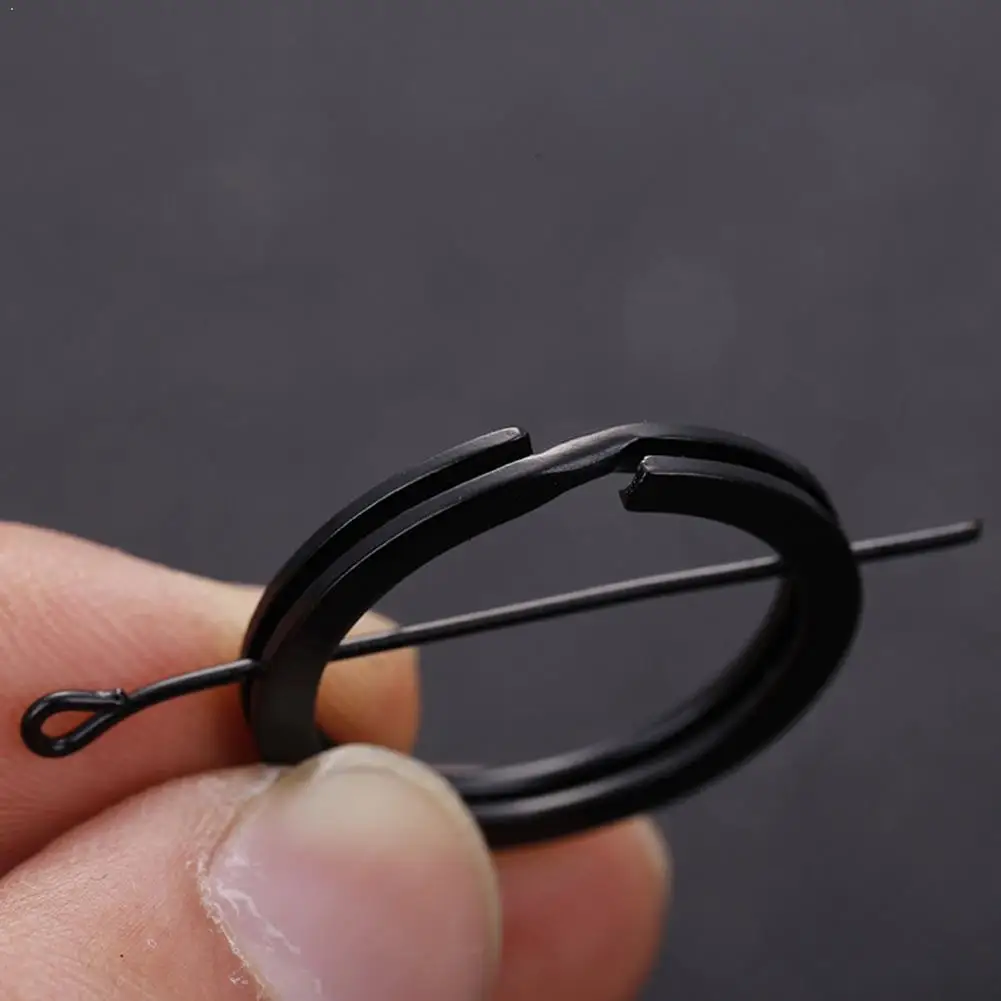 1/5/10 Pcs Keys Chains Key Rings Black Ring Iron Accessories Home Carabiner Camping Outdoor Pendant | Спорт и развлечения