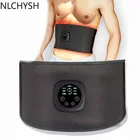 Женский Электрический пояс для похудения, пояс для талии, умный стимулятор мышц живота, тренажер для фитнеса, похудения, сжигания жира