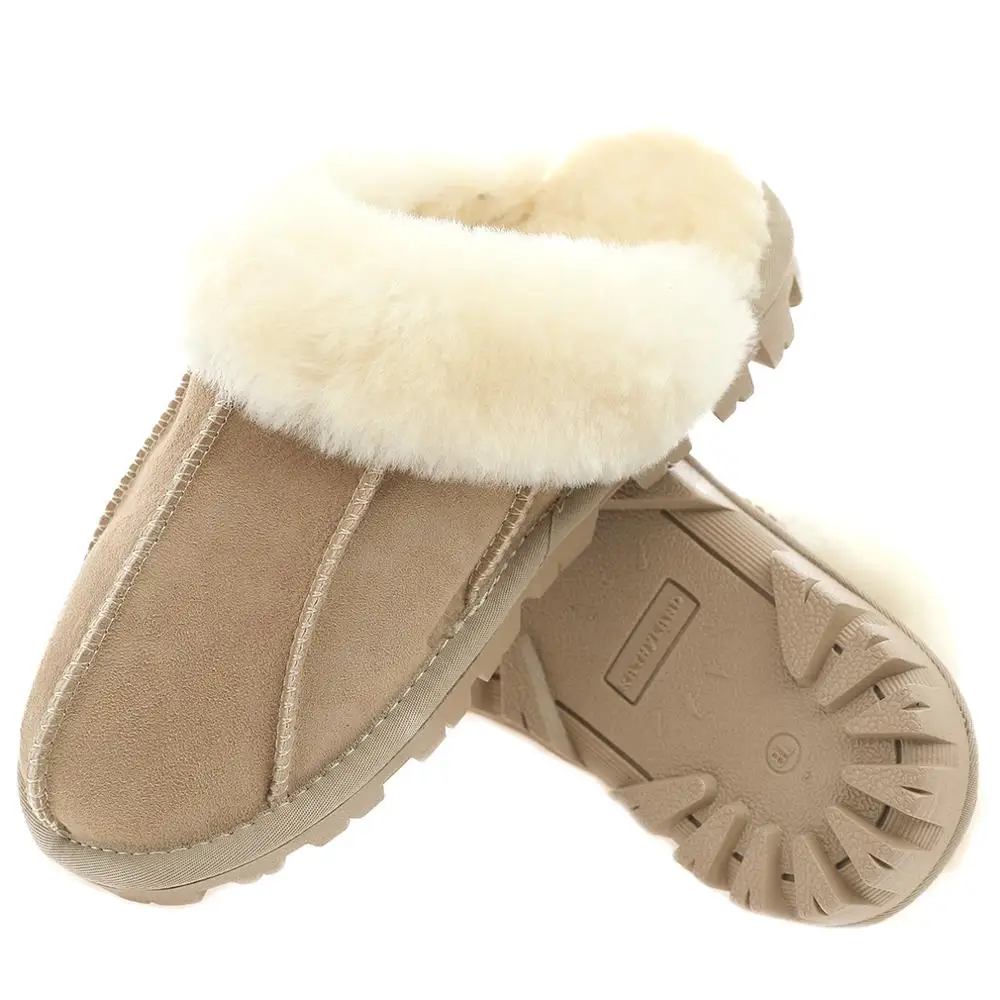 

Millffy NEW Sheepskin new home slippers man slipper summer fashion Korean indoor air conditioning slippers