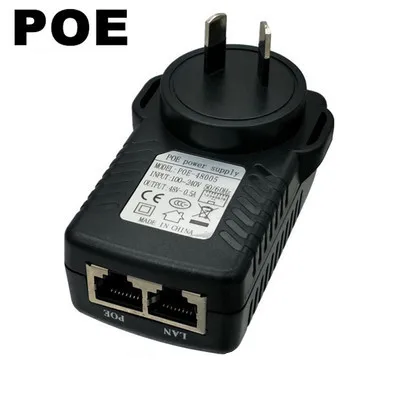 2 шт. CCTV безопасности видеонаблюдения POE мощность 48 В 0.5A 24 Вт настенный разъем