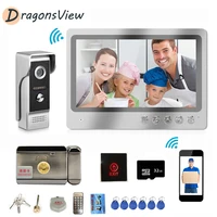 wifi video intercom 9 inch digital lcd 1000tvl video door phone doorbell camera with motion detection remote unlock dragonsview