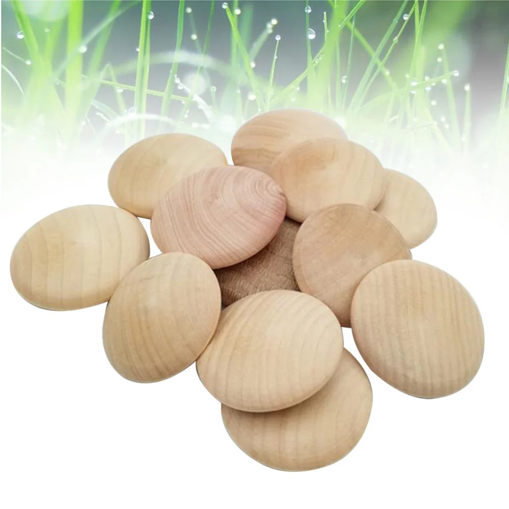 

25 PCS Button Wood Plugs Wooden Screw Hole Plugs for Furniture Stair