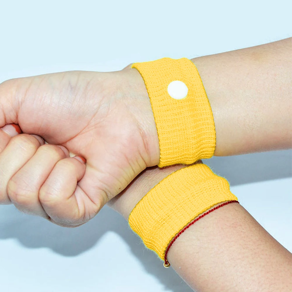 

20pcs Adjustable Travel Reusable CottonWrist Band Anti Nausea Wristbands Sickness Car Motion Sea Sick Ship Plane Protector