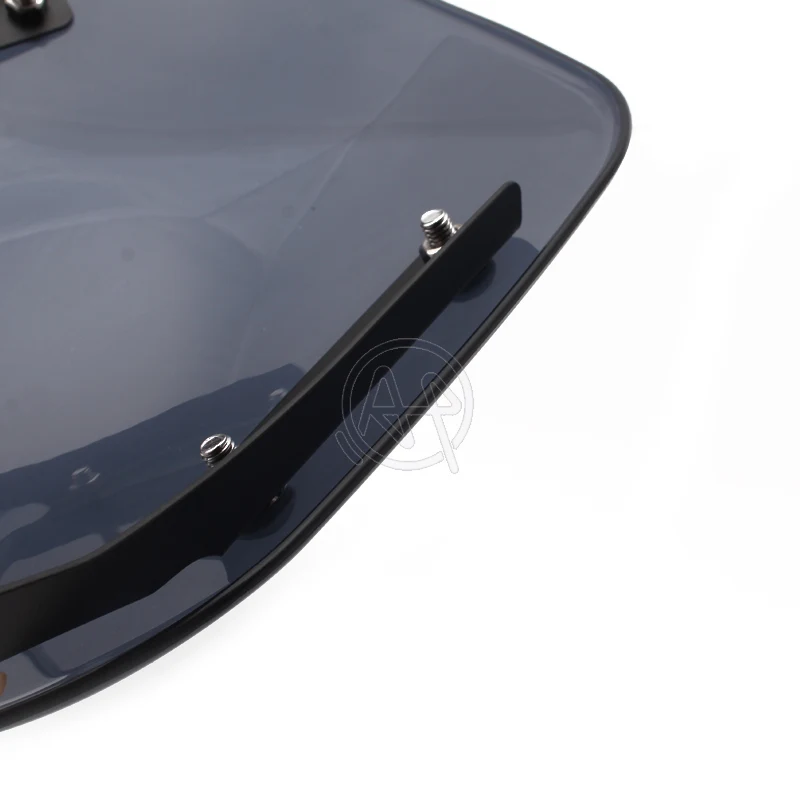 Smoke ABS+Chrome Aluminum Motorocycle Windshield Wind Deflector Windscreen Universal for Harley Honda Yamaha | Автомобили и
