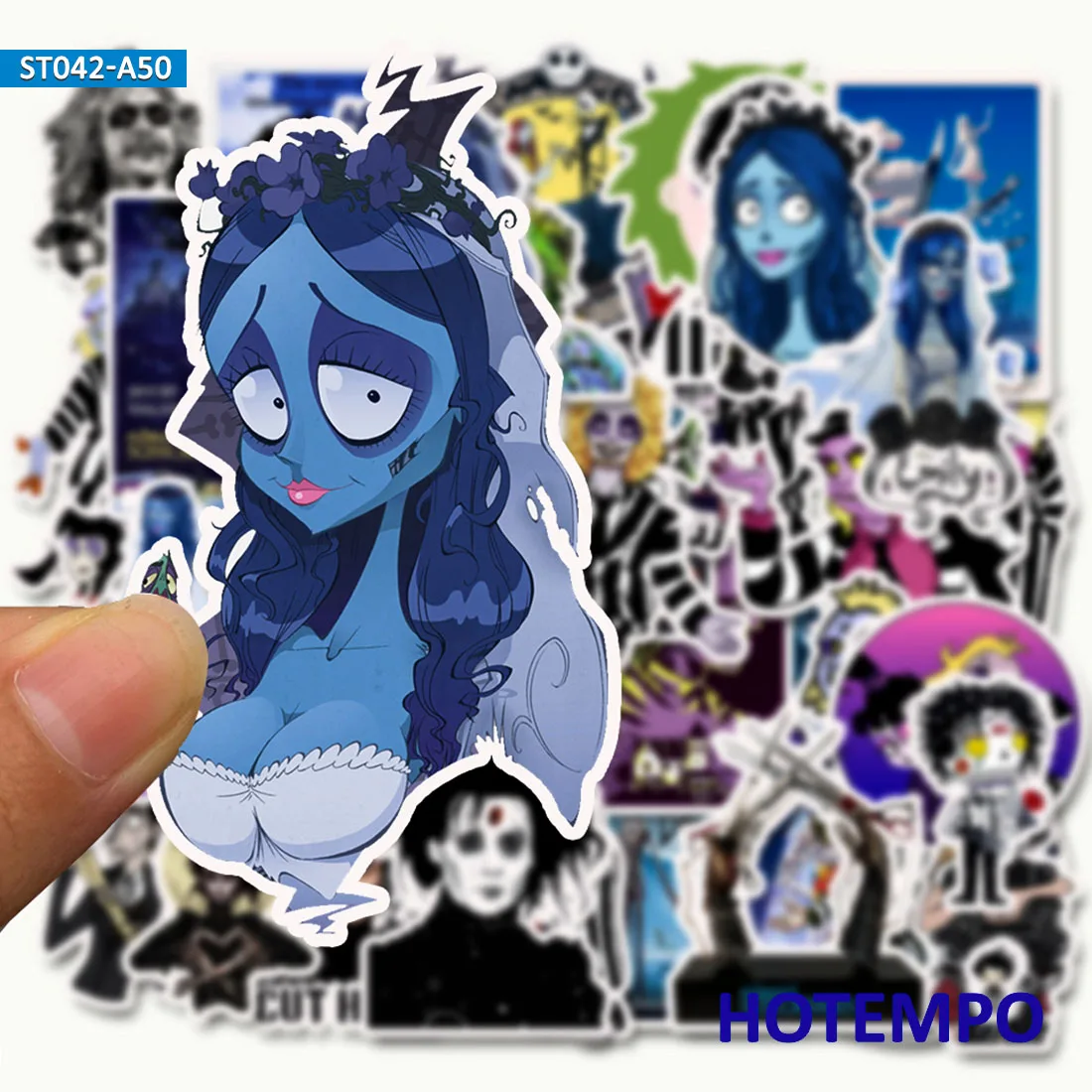 50 шт. классический стикер Тима Бертона для граффити из фильма сделай сам