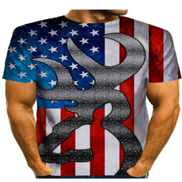

Summer short sleeve 3D printed national flag T-shirt men's T-shirt printing funny T-shirt printing T-shirt 2021 casual top