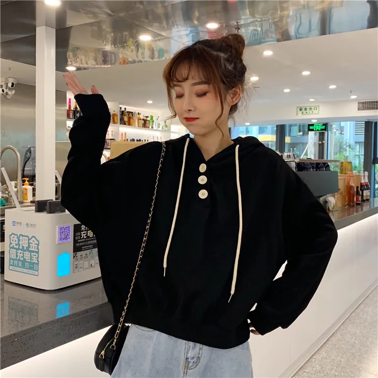 Ulzzang Весенние Новые пуловеры с длинным рукавом повседневные свободные модные