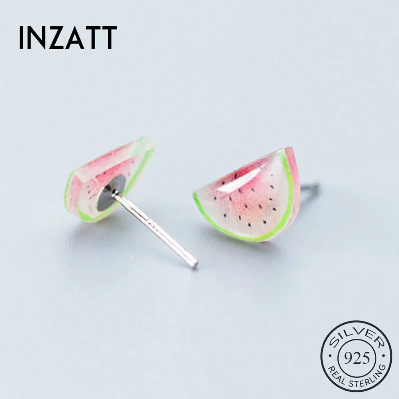 INZATT Настоящее серебро 925 пробы минималистичное акриловое искусство для модной