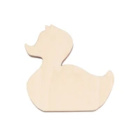 little duck shape laser cut wood decorations woodcut outline silhouette blank unpainted 25 pieces wooden shape 0231