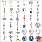 Новые оригинальные аксессуары для браслетов, цепочка, висячий зажим, Шарм-бусина, подходят для шармов Пандоры, серебро 925, бусины, браслет сделай сам, Женские Ювелирные изделия