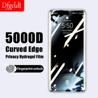 privacy full curved hydrogel film for huawei p50 p40 p30 pro mate 40 30 20 rs 20x screen protector huawei nova 8 7 pro not glass