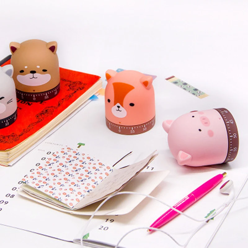 Animal Shaped Kitchen Timer Home Alarm Clock Reminder Helper Accessories 60 Minutes Auto For Cooking Baking Frying |