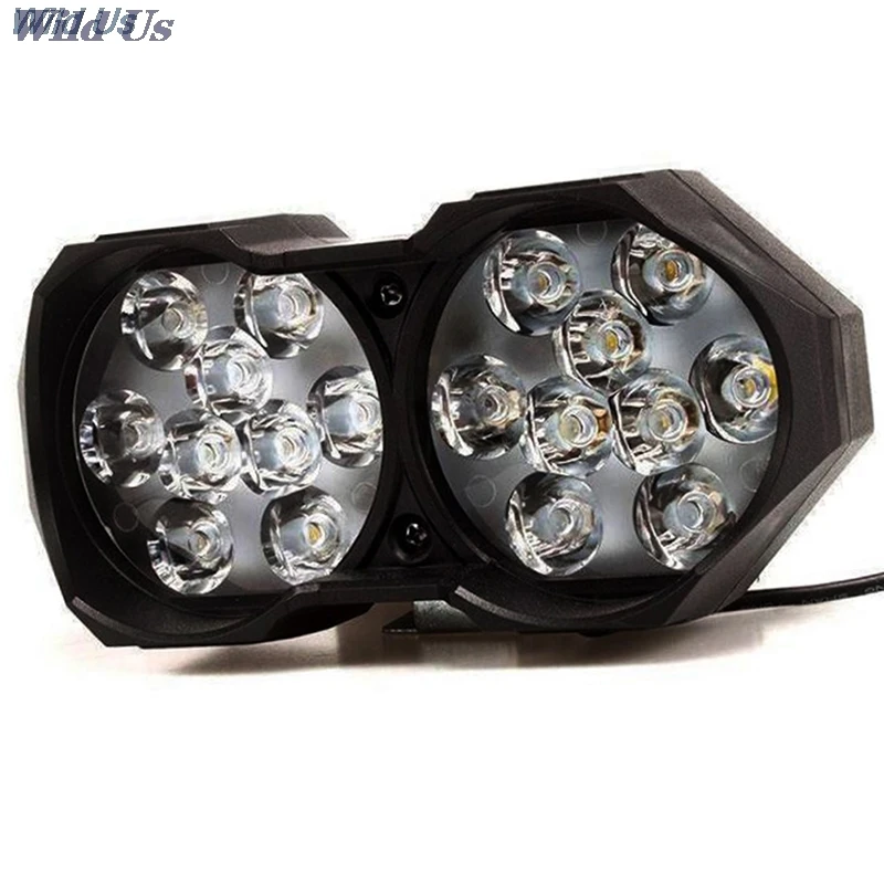 

1Pc Super Bright Motorcycle Car Light 18 LED 40W Light Headlight Spotlights Headlamp