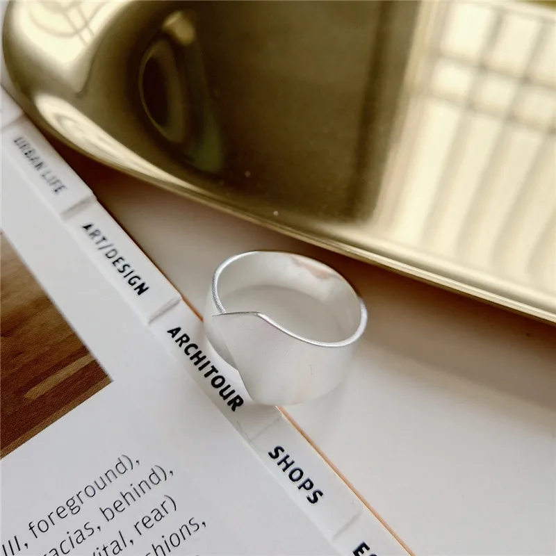 RUIYI 925 стерлингового серебра матовый светильник неправильные геометрические