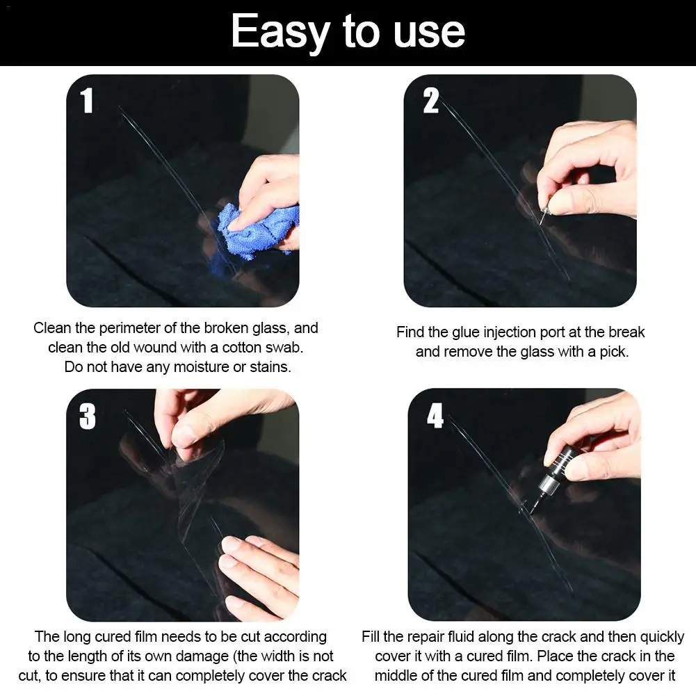 

DIY Auto Glass Repair Kit Car Window Windshield Repair Kit Tools Fluid Windshield Crack Repair Car Supplier Auto Accessories