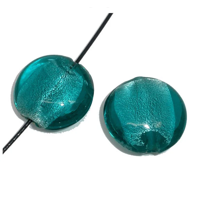 DoreenBeads стеклянные бусины из голубой фольги для ювелирных изделий фурнитура