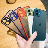 for iphone 12 pro max case simple frame matte skin feel case for iphone 12 mini cover for iphone 12 pro max iphone 13mini 13 pro