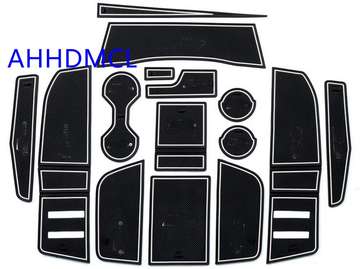 

Car Door Groove Mat Gate Slot Cup Armrest Storage Pad Mat For Audi Q3 2019