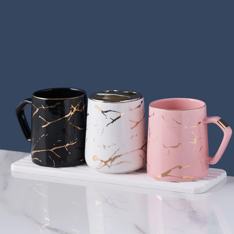 

High-grade ceramics gargle Toothbrush cup gift Wedding cups household products