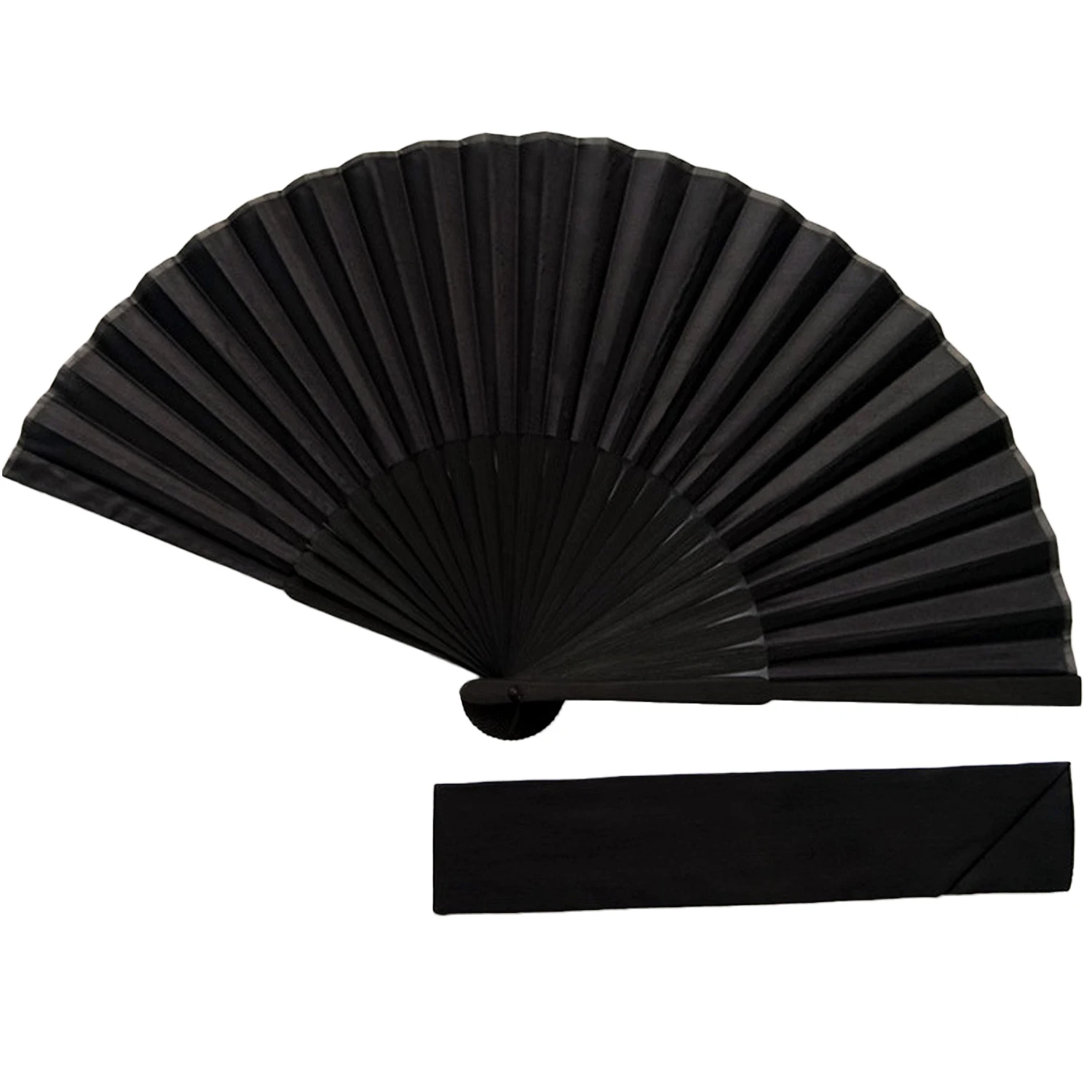 Черный винтажный Ручной Веер в китайском стиле ручные складные вееры с сумкой