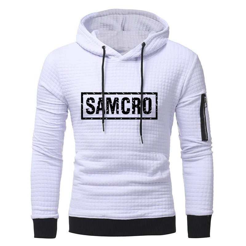 

Unisex SOA Sons of Anarchy Printing Spring Autumn Casual Stitching Jacquard Sweatshirt Cotton Men's hoodie