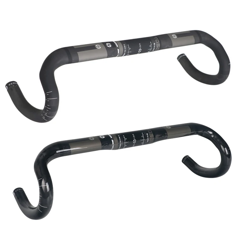 TOSEEK полный углеродное волокно руль для велосипеда внешний маршрутизации Руль уд