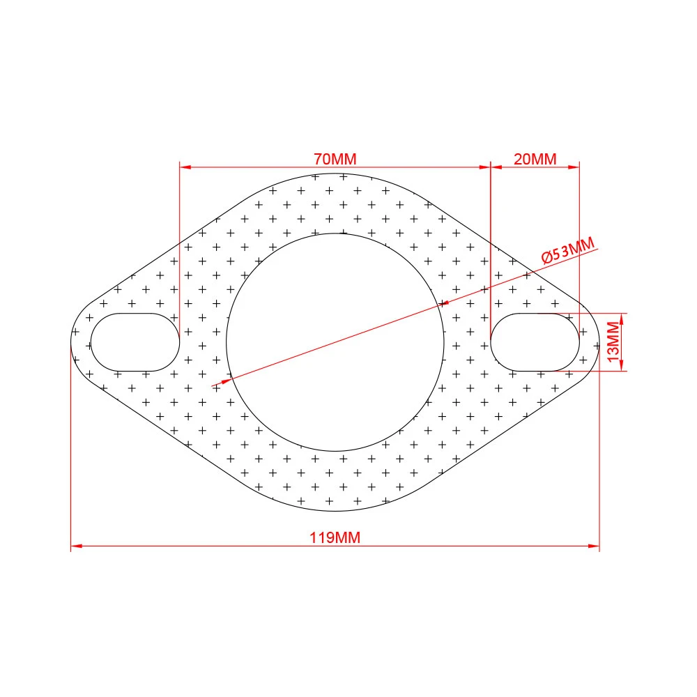 JZZ 4 шт. Универсальный подходит для 2 ''/2,3''/2,5 ''/3'' фланец выхлопной трубы из нержавеющей стали прокладка вниз прокладка трубы