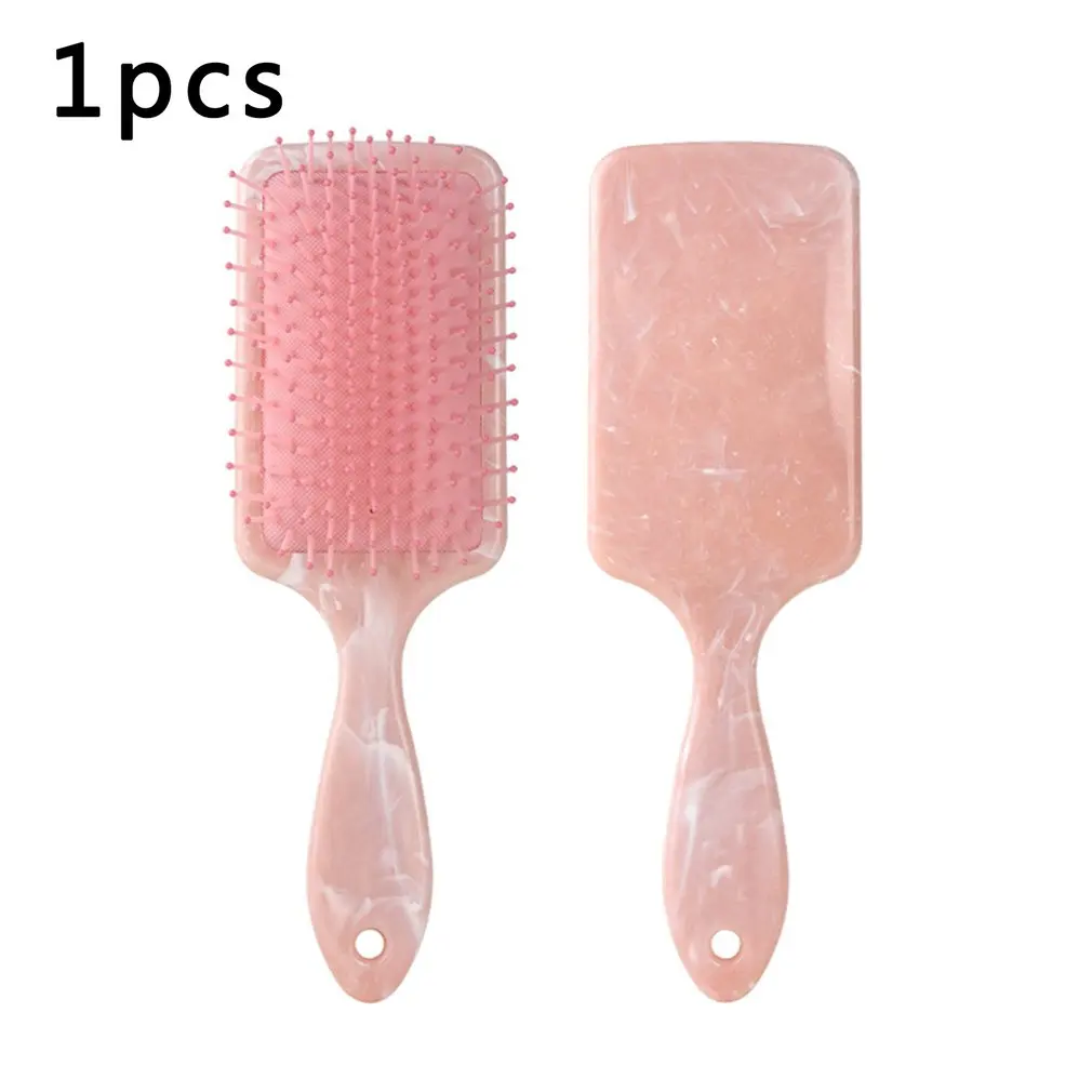 

Comb Smooth Hair Without Knotting Hairdressing Comb Trend Marbled Soft Tooth Plastic Comb Massage Comb
