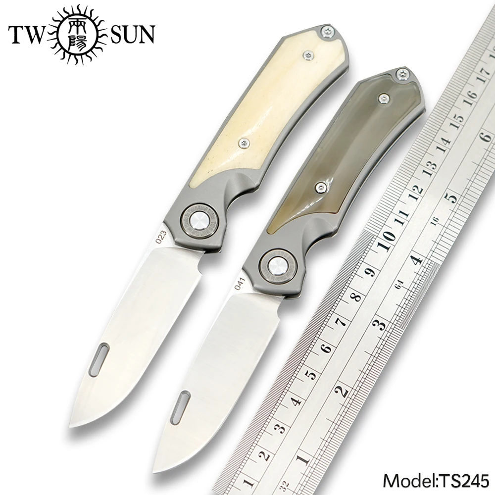 Нож комбинация TWOSUN M390 карманный складной нож Походный охотничий инструмент для
