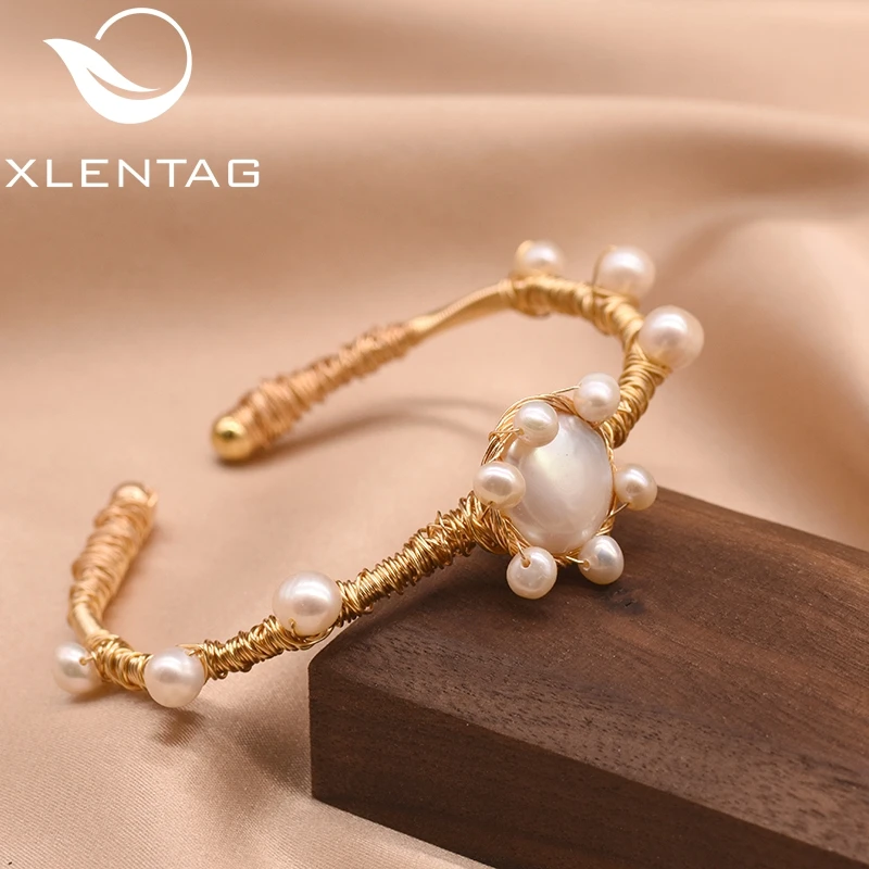 XlentAg оригинальный натуральный пресноводный барочный жемчуг регулируемый