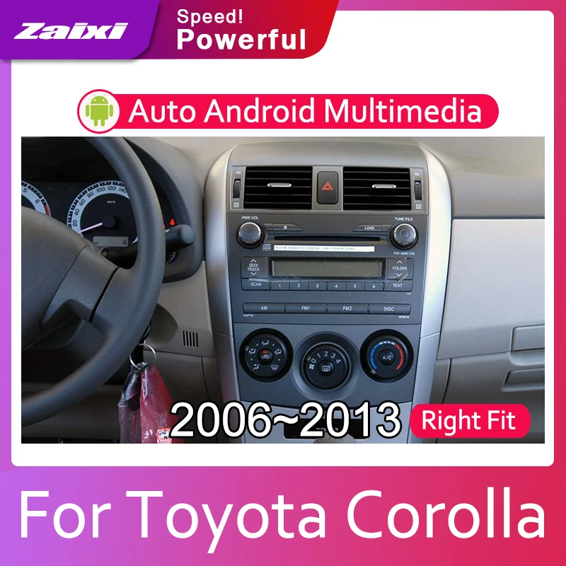 ZaiXi автомобильная система Android 1080P IPS ЖК экран для Toyota Corolla Axio 2006 ~ 2013 автомобильный
