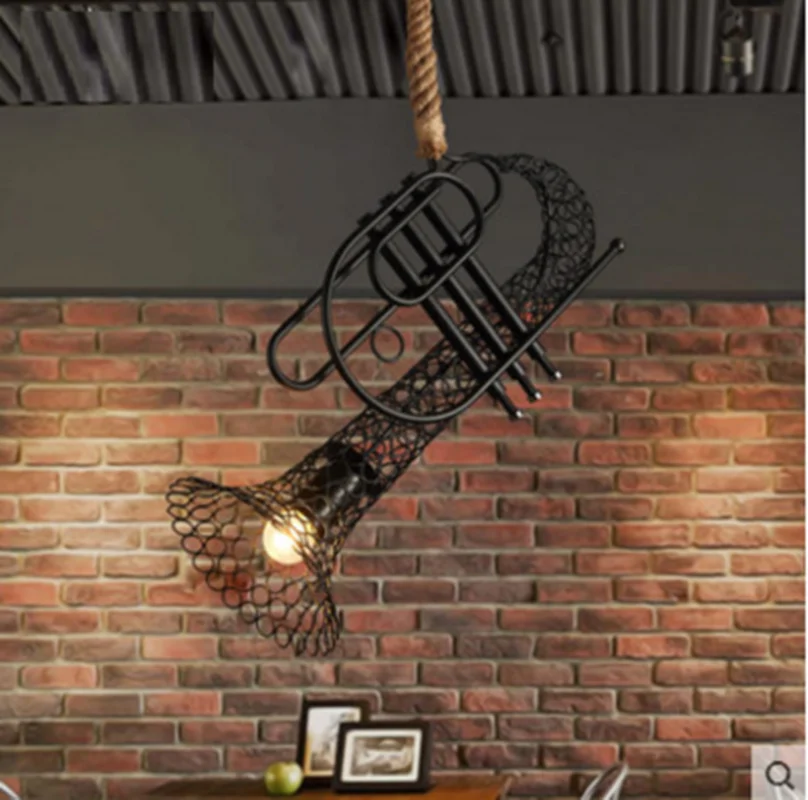 

Loft Industrial Vintage Iron Pendant Light For Bar Restaurant Cafe Lamp lustre pendente