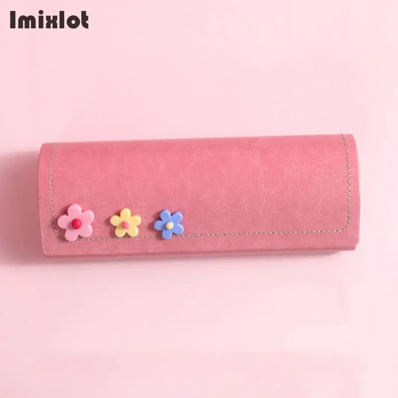 Новинка 1 предмет платье для девочек Портативный футляр очков из искусственной