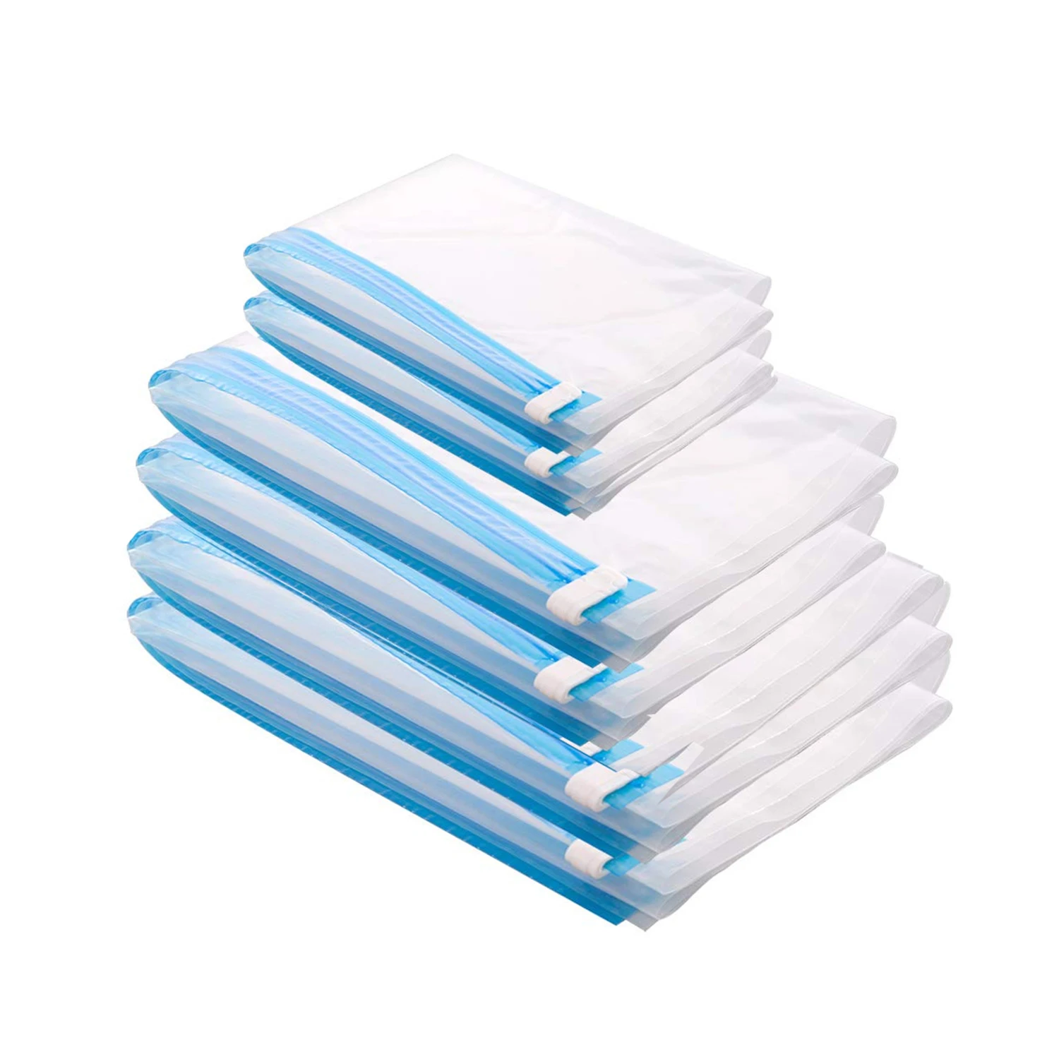 Новая модель одежды 6 упаковок дорожные ручные рулонные вакуумные сумки для