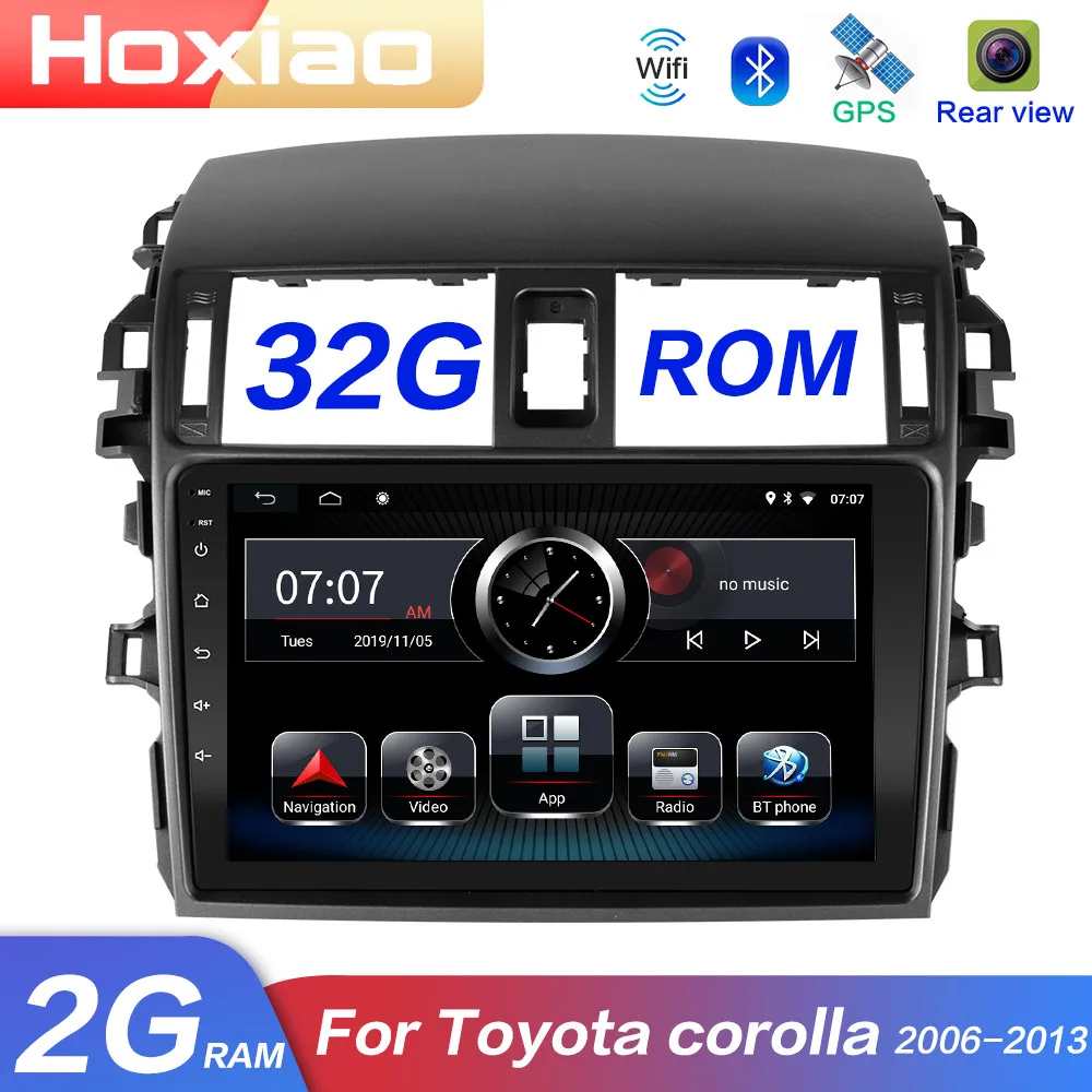 Car Radio Multimedia Video Player Mirror Link For Toyota Corolla E140/150 2008 2009 2010 2011 2012 2013 No Android 2 DIN