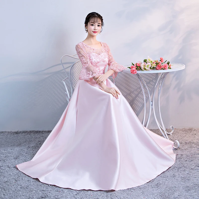 Junior элегантный невесты горничной плюс размер гость Свадьба Вечеринка длиной до