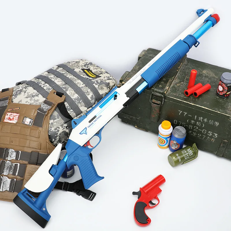 

Outdoor Gun Shell Ejection Soft Bullet Gun For Playing Children Interactive Games Inside And Outside The Toy Soft Bullet Gun