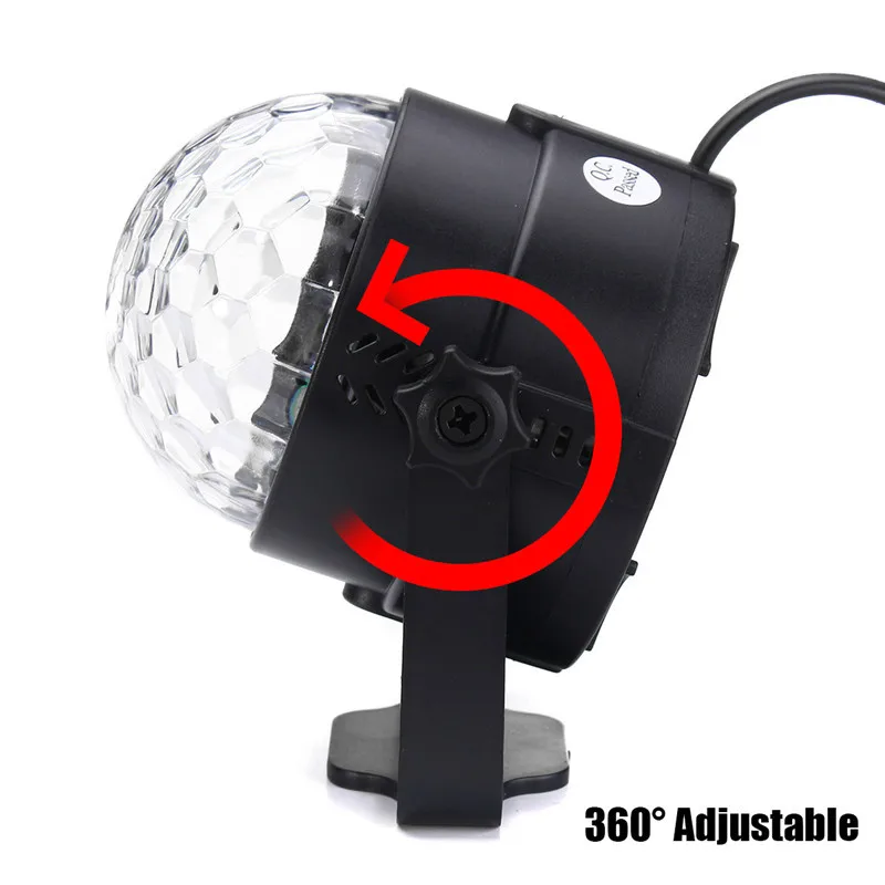 Мини 3 Вт УФ фиолетовый светодиодный кристалл магический шар Светодиодная лампа