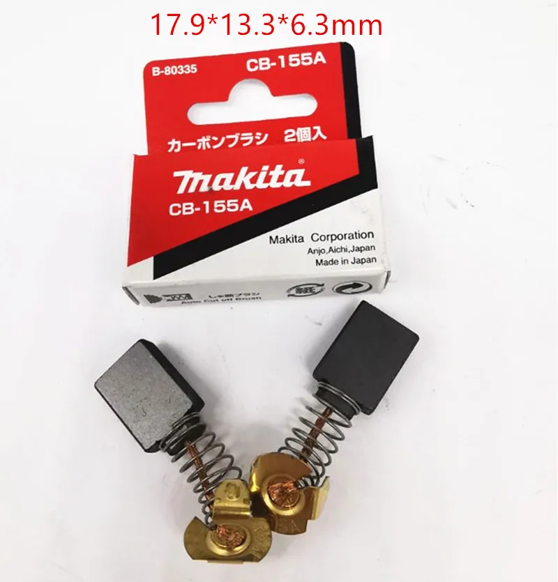 Makita A-81256, карбоновая щетка для модели 181048-2 643155 дюйма, Φ HM1211 HR4500C 2412N HM1201 Makita A-81256, карбоновая щетка для модели 181048-2 643155 дюйма, Φ HM1211 HR4500C 2412N HM1201