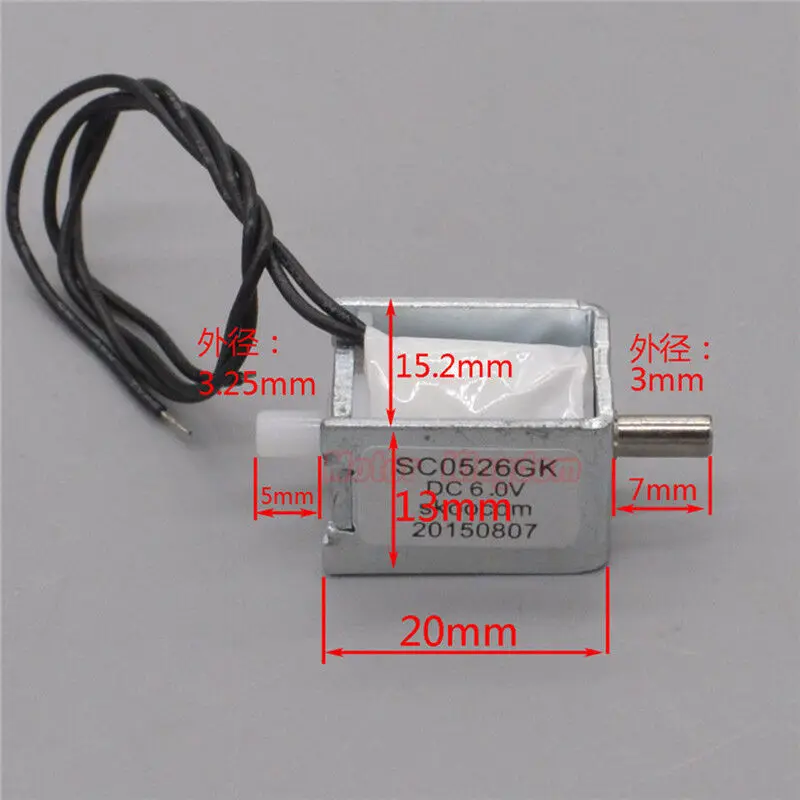 Электромагнитный пневматический мини клапан постоянного тока 6 в с открытым