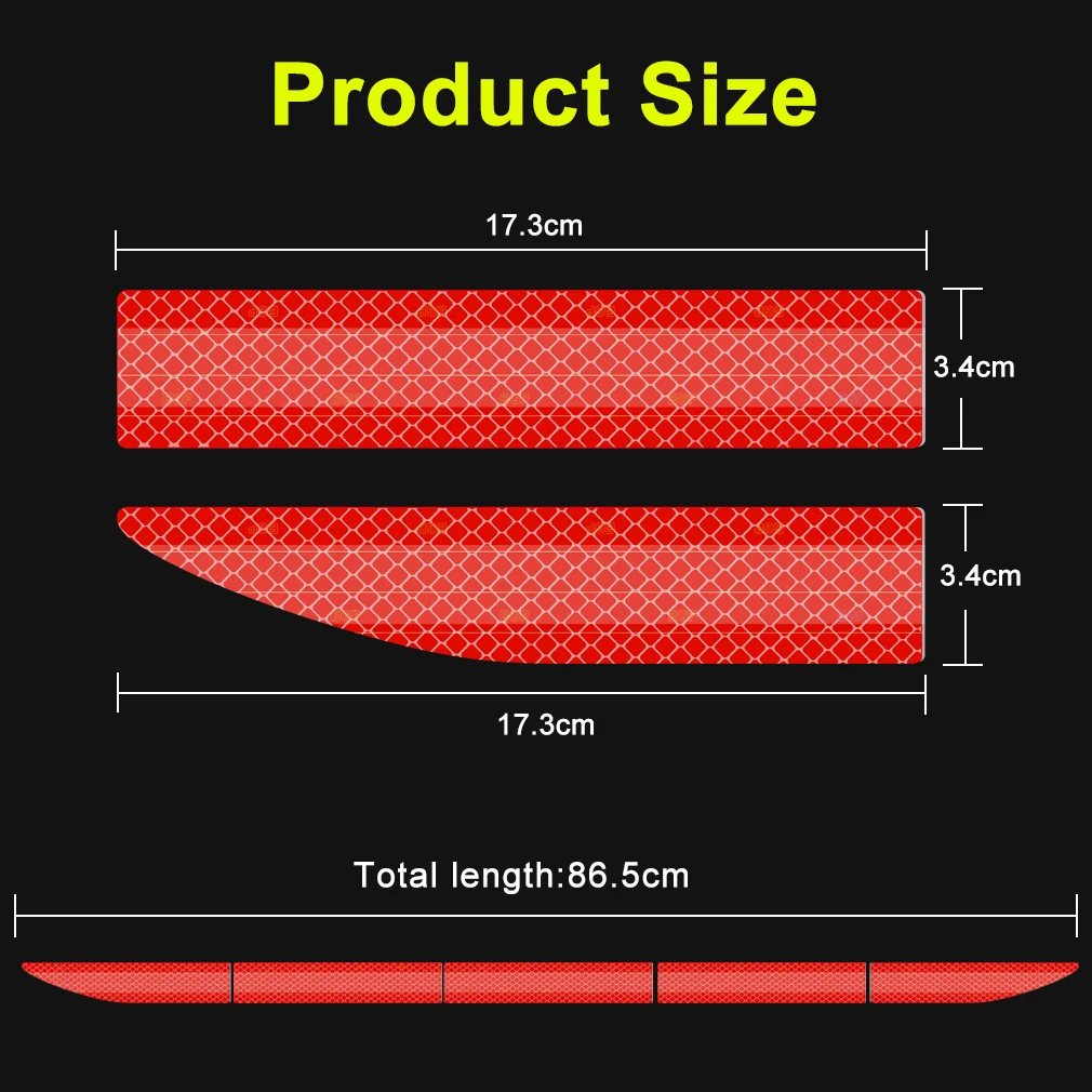 Car Reflective Sticker Warning Strip For Nissan Qashqai J10 J11 X-Trail t31 t32 kicks Tiida Pathfinder Murano Note Juke |