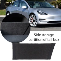 1pc car trunk partition organizer board for tesla model 3 2019 2020 2021 boot storage partitions side divider baffle accessories