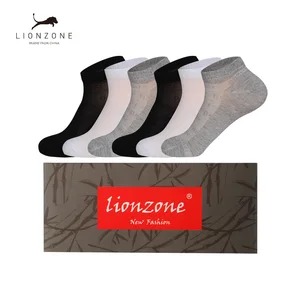 Повседневные мужские носки до щиколотки, однотонные весенние носки, хит продаж, антибактериальные Дышащие носки джентльмена, невидимые бамбуковые носки-башмачки, 6 парлот