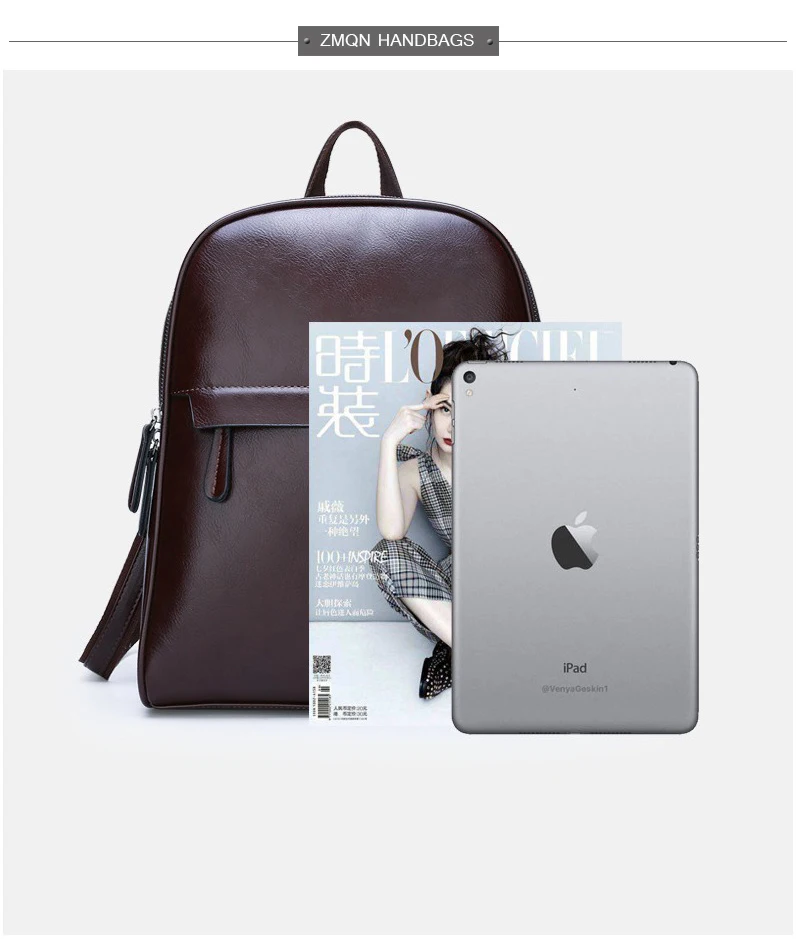 ZMQN, винтажный кожаный женский рюкзак,, Mochila Feminina, Большой Вместительный рюкзак, школьные сумки для девочек-подростков, сумка для женщин C130