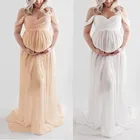 2021 летние фатиновые Длинные платья для беременных детское Хлопковое платье эластичное платье для фотосъемки беременных с накидкой и длинным шлейфом