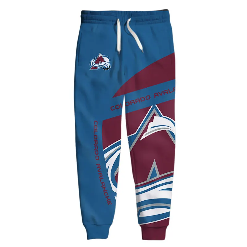 

Colorado men's Casual Pants Stitching Design White Wave Print Avalanche Sweatpants