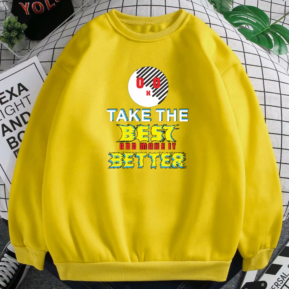 

Take The Best Better Print Womans Sweatshirts Autumn Crewneck Creativity Hip Hop Hoodie 2021 Fashion High Quality Female Hoodies